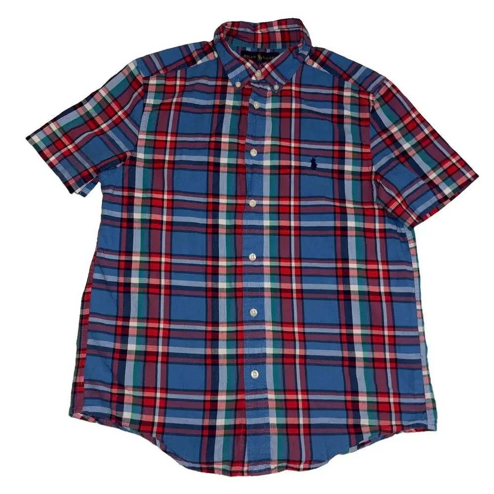Ralph Lauren Short Sleeve Button Down Shirt Large 14/16 Boy’s